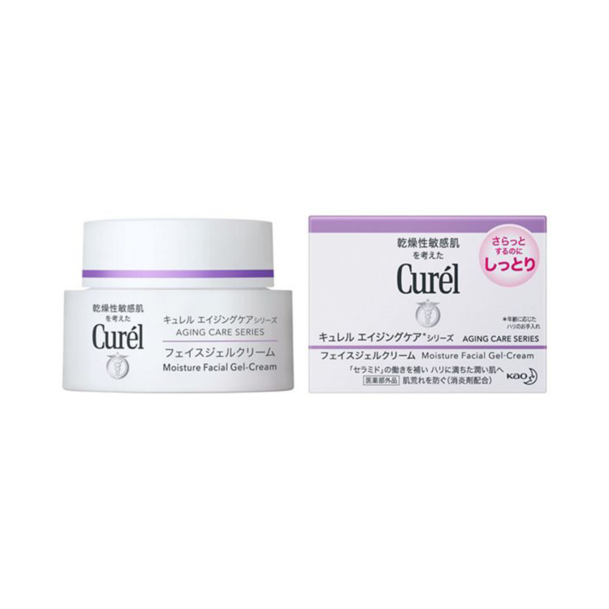 Curel Aging Care Series Moisture Facial Gel-Cream and Cream