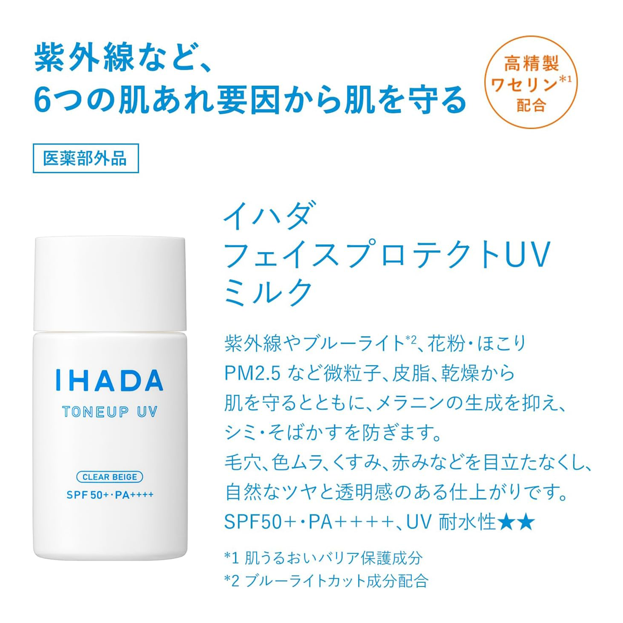 IHADA Medicinal Face Protect Toneup UV