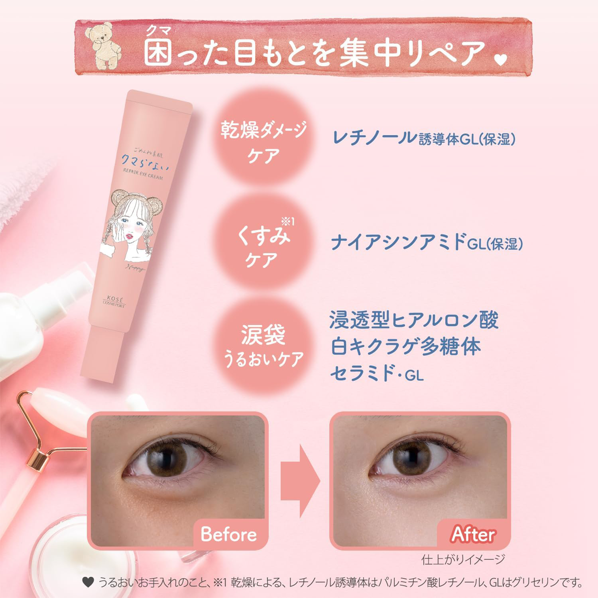 Kose Clear Turn Sorry Bare Skin Repair Eye Cream & Serum